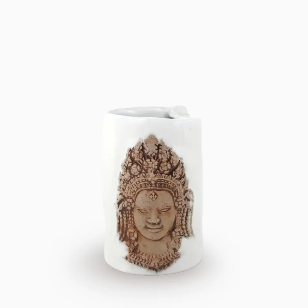 010401126 Apsara Face Mug White
