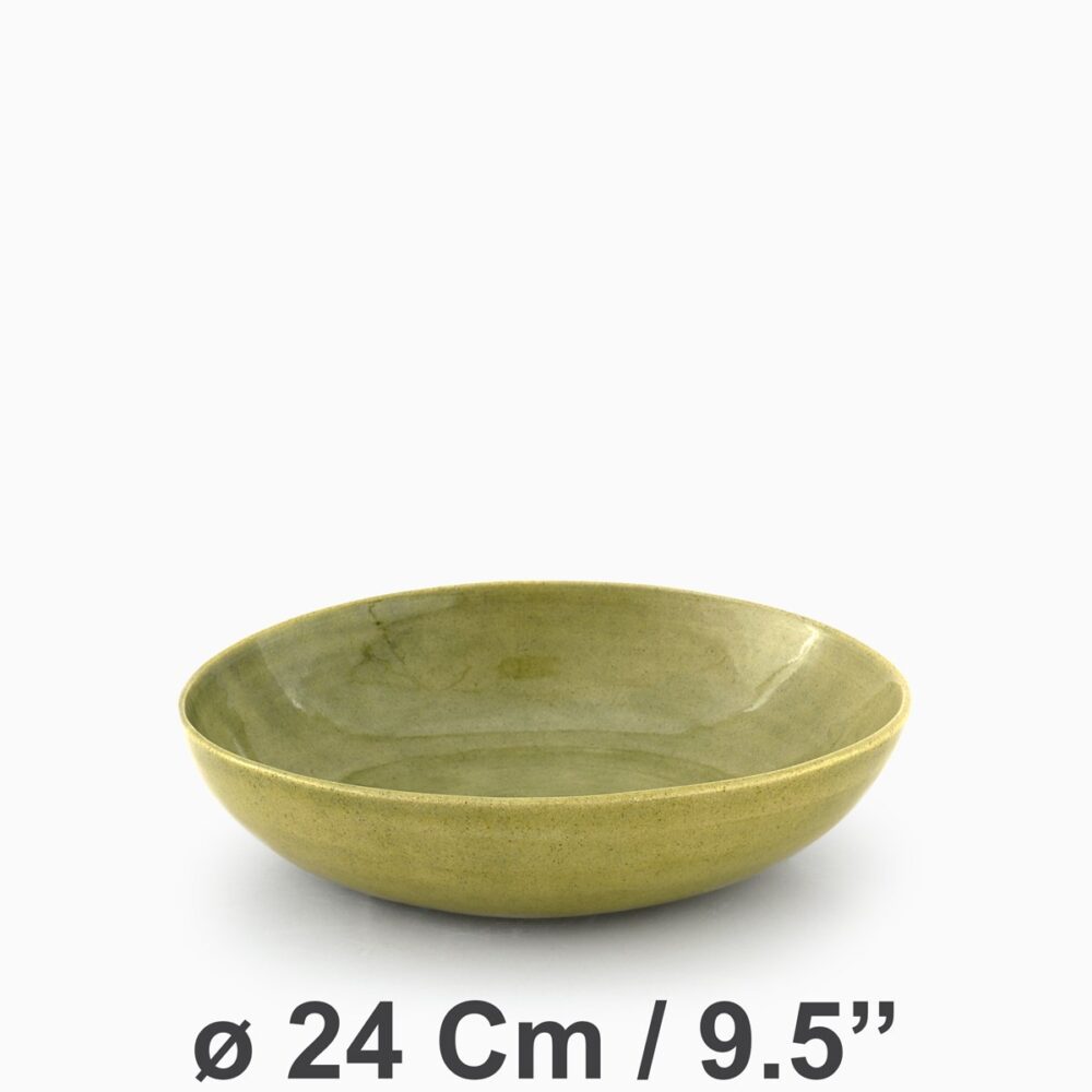 Celadon Deep Plate ø 24 Cm / 9.5'' | Pasta