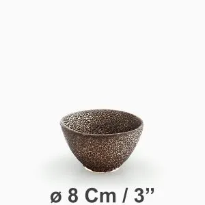 River Bowl ø 08 cm / 3” | River Bowl Black Crawling