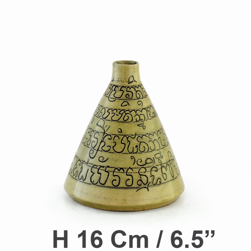 Conic Bottle Khmer Script Large with Dimension