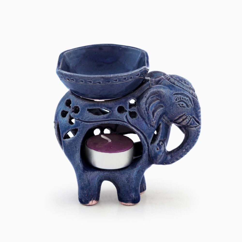Elephant Oil Burner | Mekong Blue