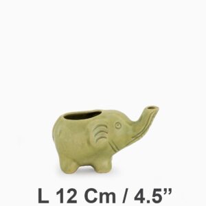 Elephant Vase Green Celadon
