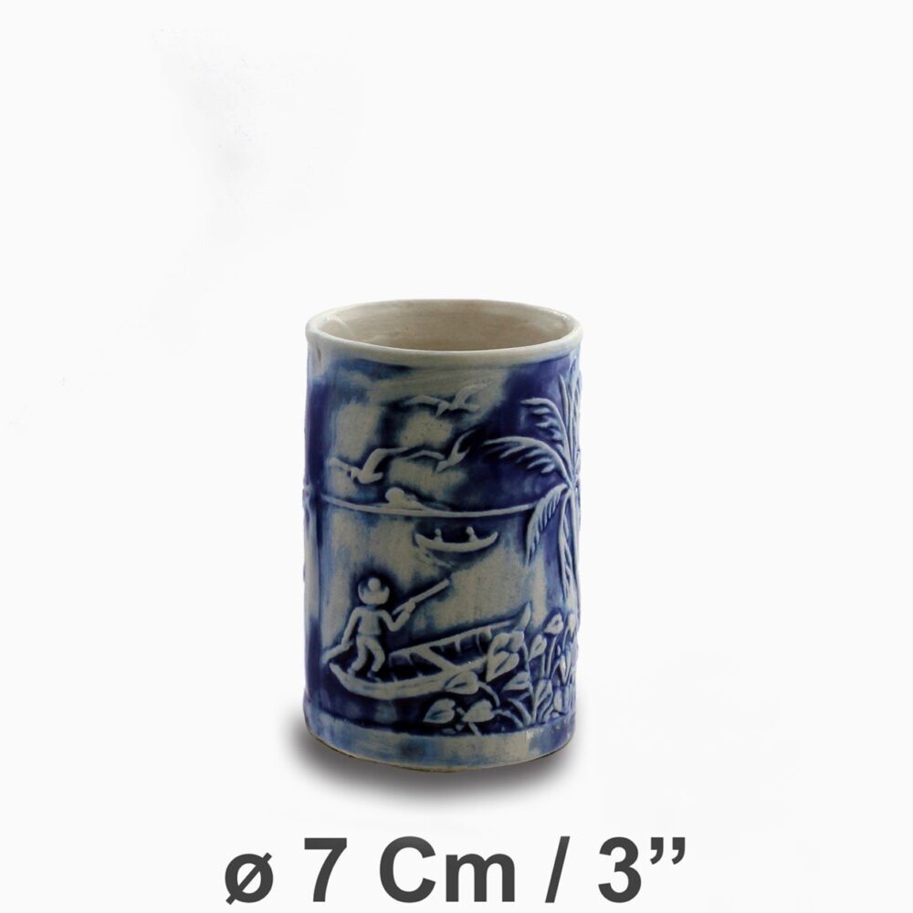 Tonle Sap Mug ø7Cm/3" | Mekong Blue - Image 2