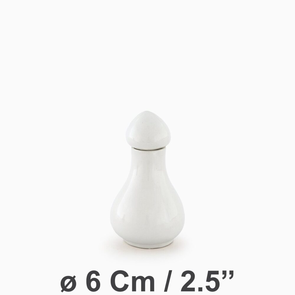 Lotus Bottle Small ø6Cm/2.5" | White Velvet
