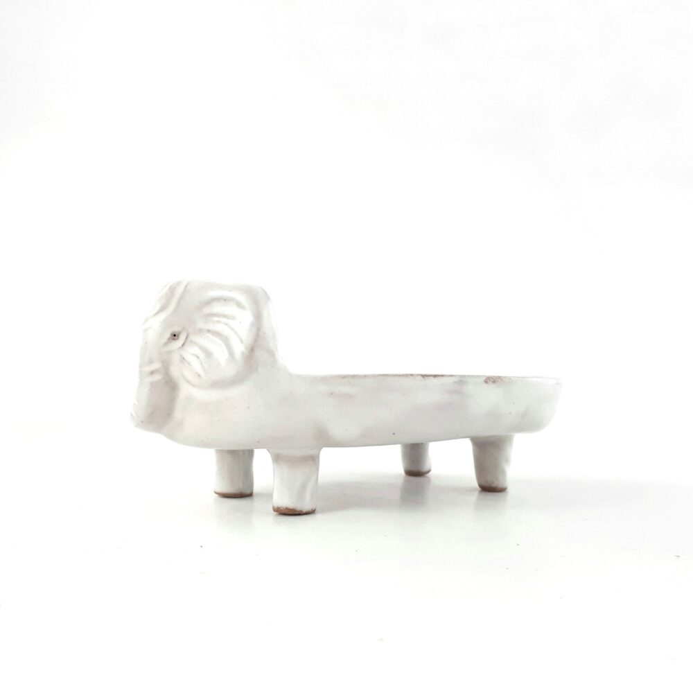 Elephant Soap Holder - White Velvet - Image 2