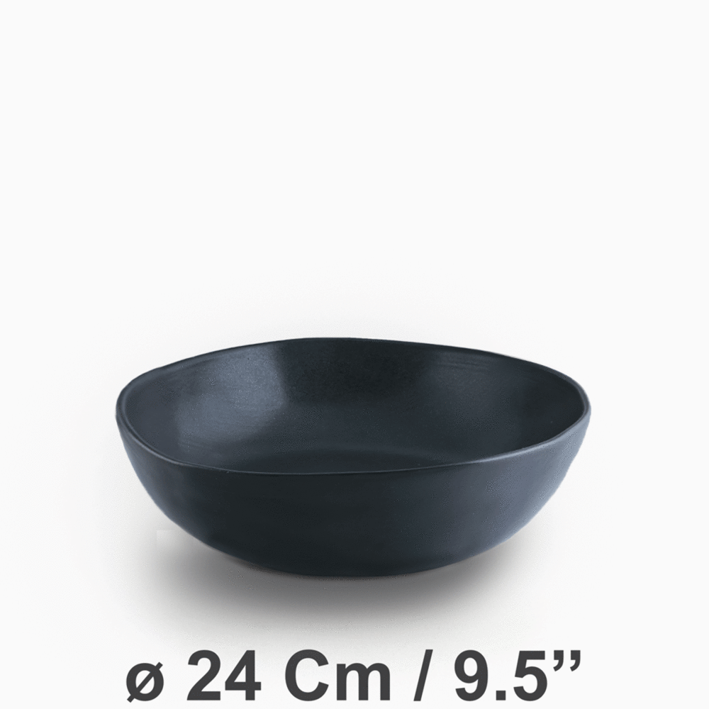 Eerie Black Bowl ø24Cm/9.5'' | Noodle