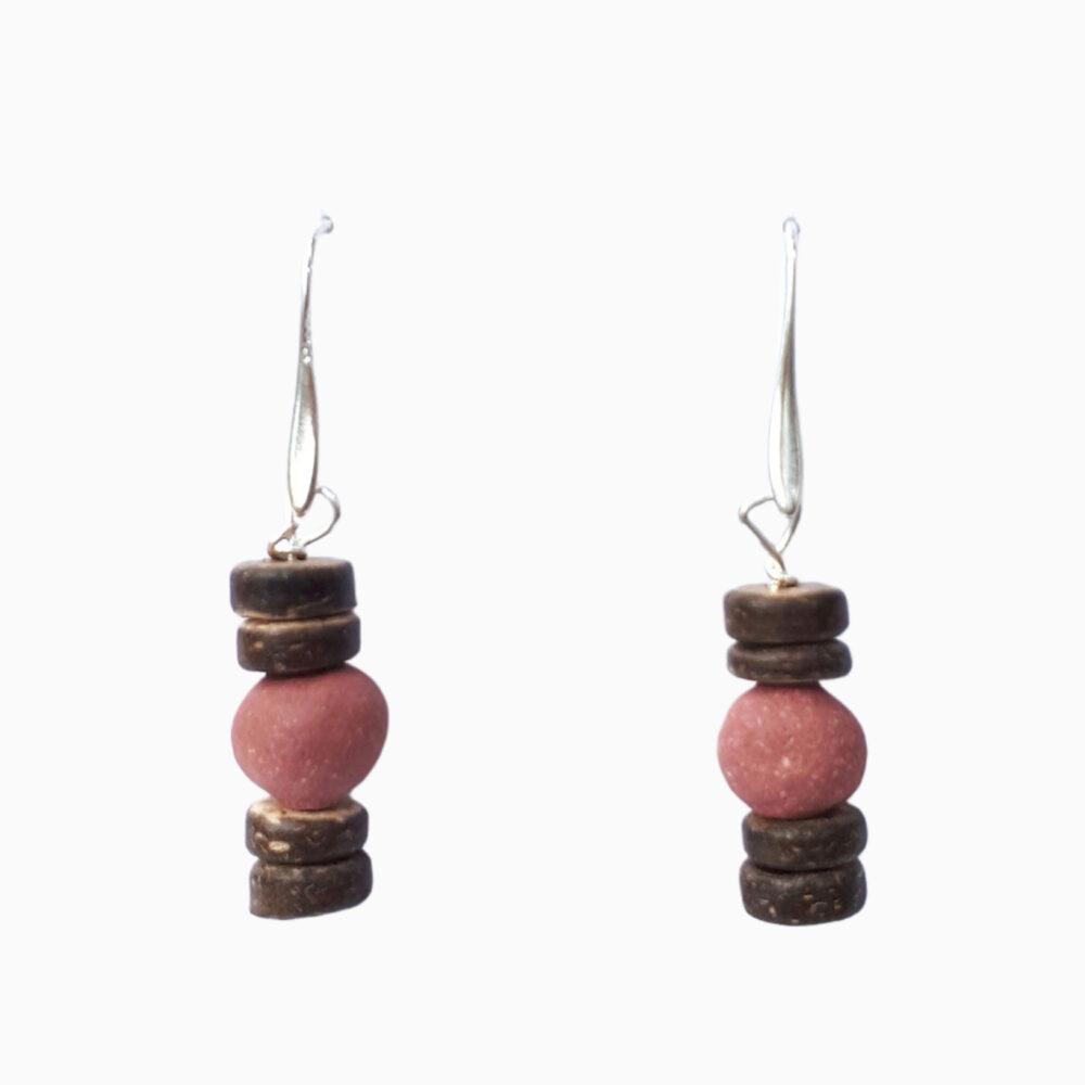 530100200 Earring- Bayon _ Red