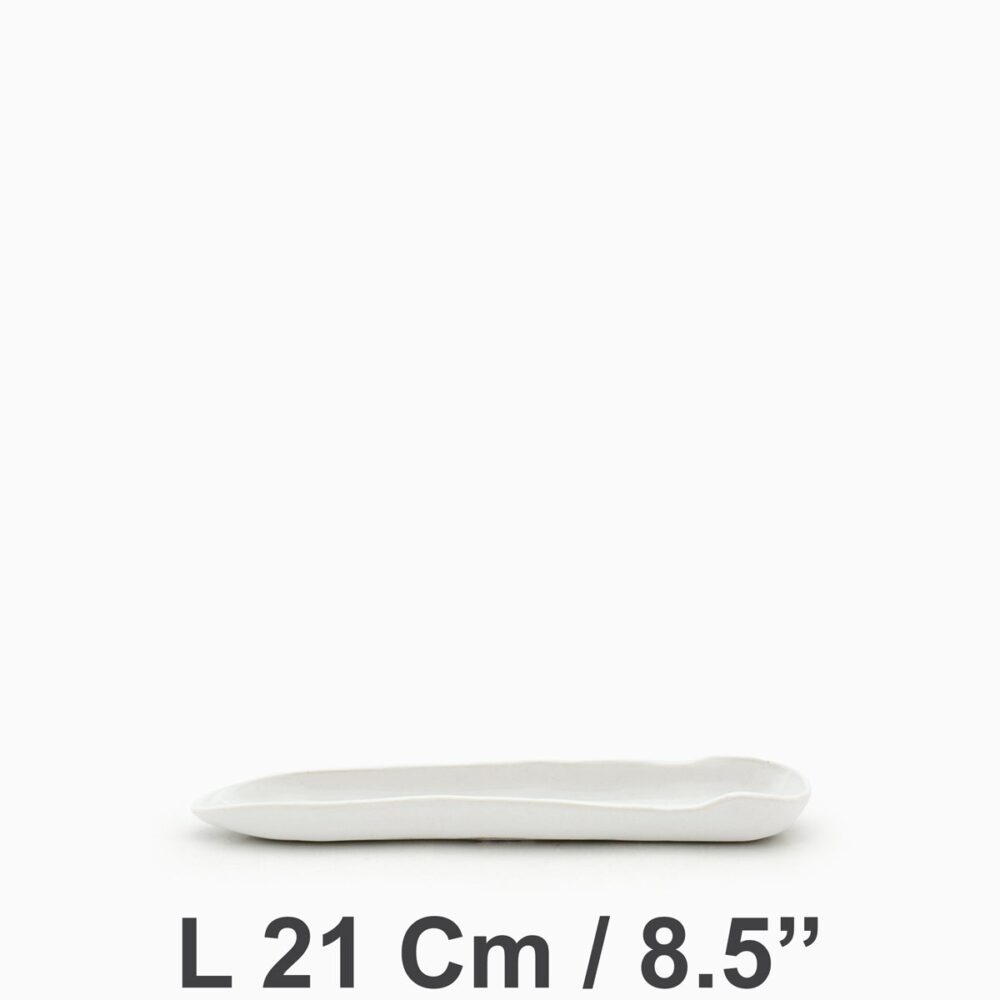 Incense Holder Boat L21Cm/8.5" | White Velvet
