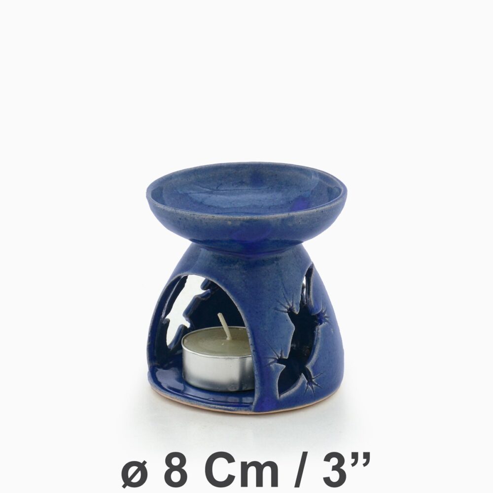 Oil Burner Gecko ø08Cm/3'' | Mekong Blue