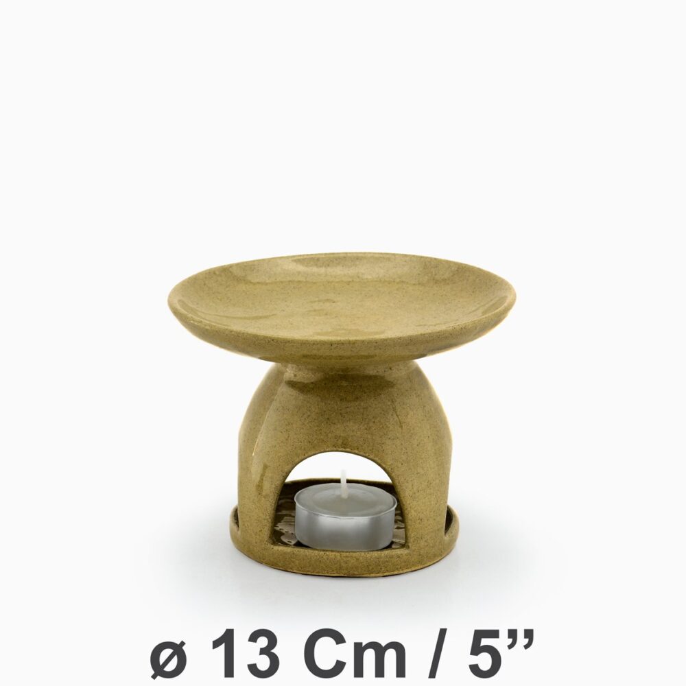 Oil Burner Large Vasque ø13Cm/5'' | Dark Celadon