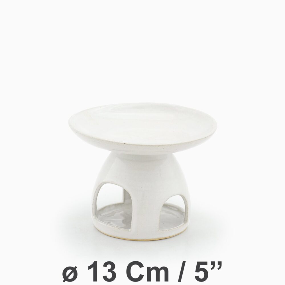 Oil Burner Large Vasque ø13Cm/5'' | White Velvet