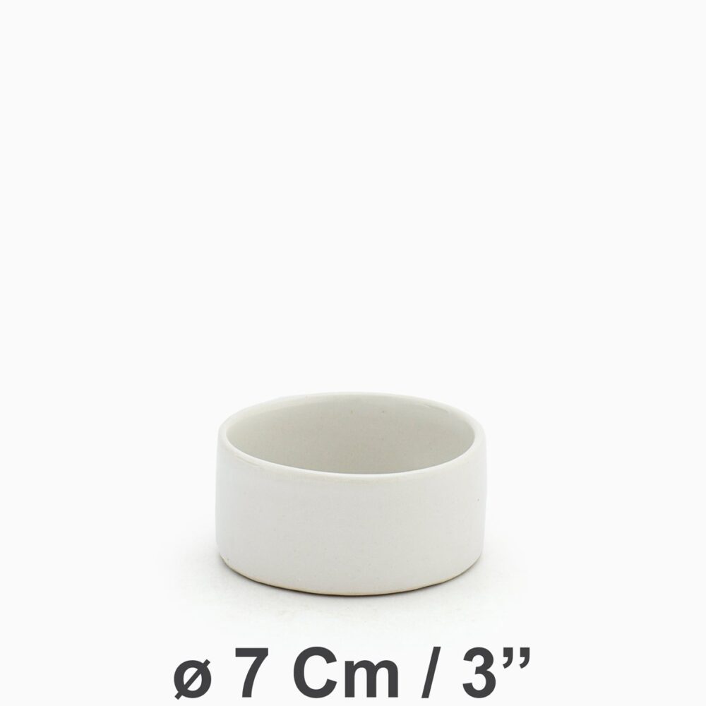 Contemporary Bowl ø7Cm/3" | White Velvet