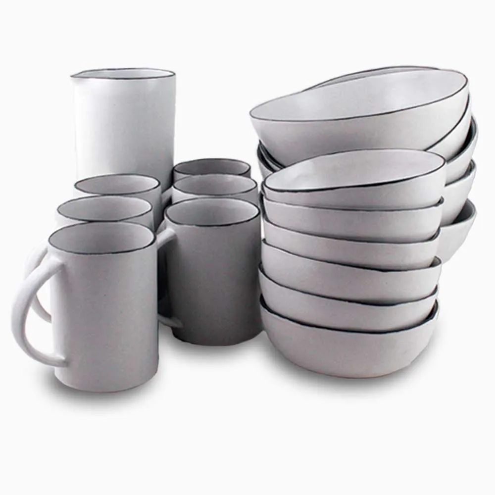 Buffet Dinner Set 19 pieces | Line Art