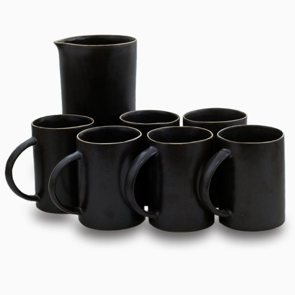 Serving Mugs Set | Black Shady