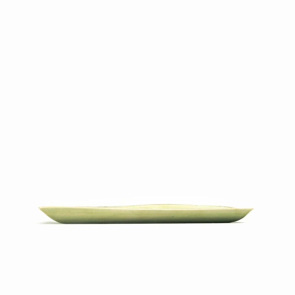 Rectangular Plate 22x12 cm Light Green