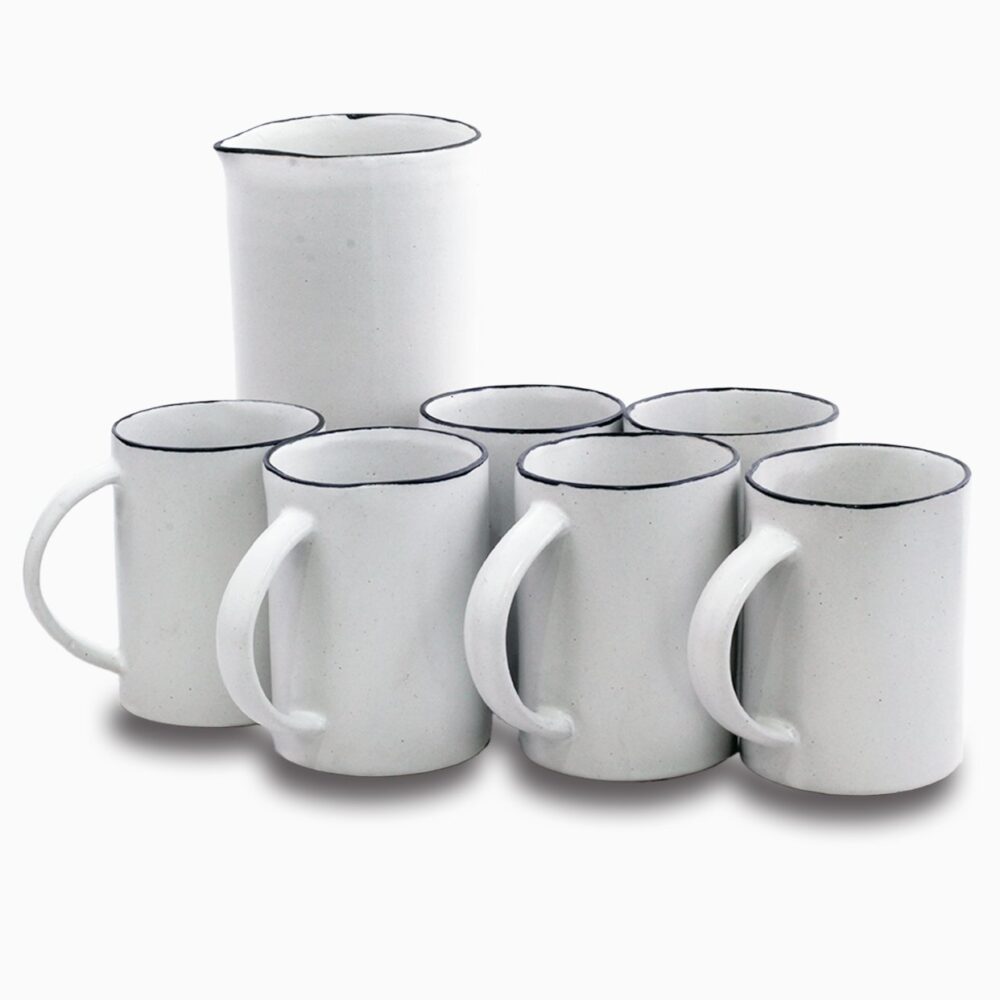 Serving Mugs Set | Line Art