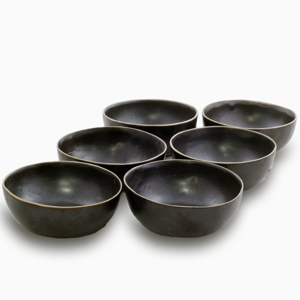 Pasta Bowls Set | Black Shady