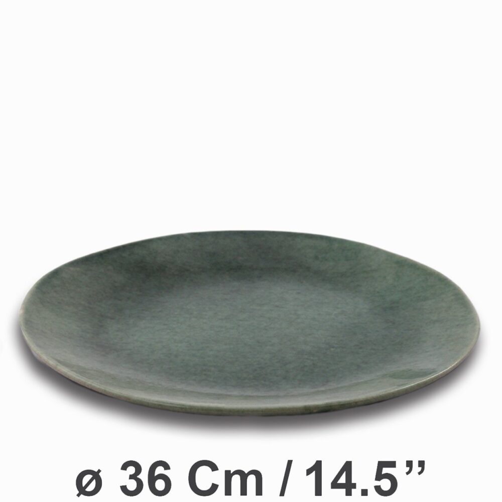 Celadon Coco Collection Plate ø36Cm/14.5''