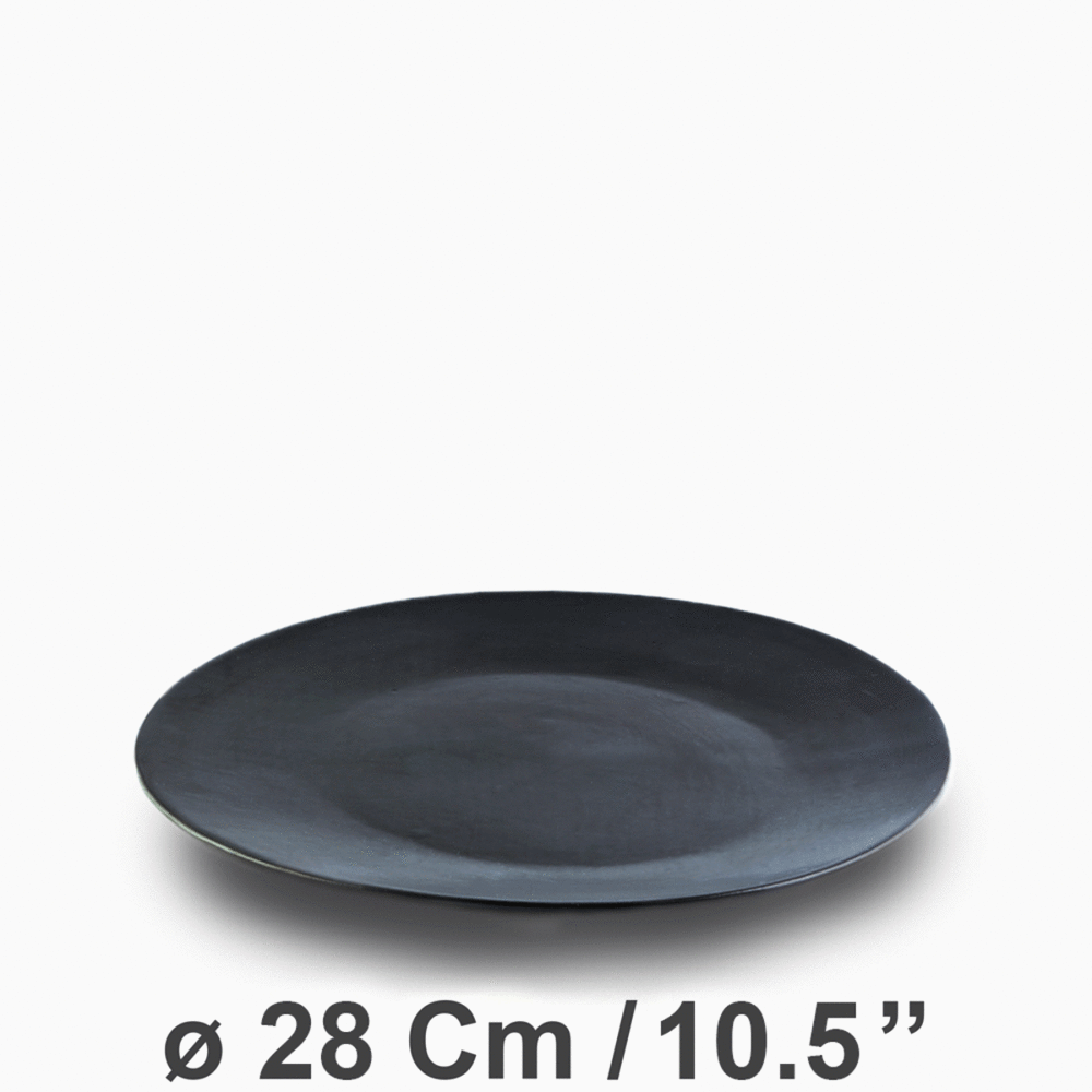Eerie Black Plate ø28Cm/10.5'' | Dinner