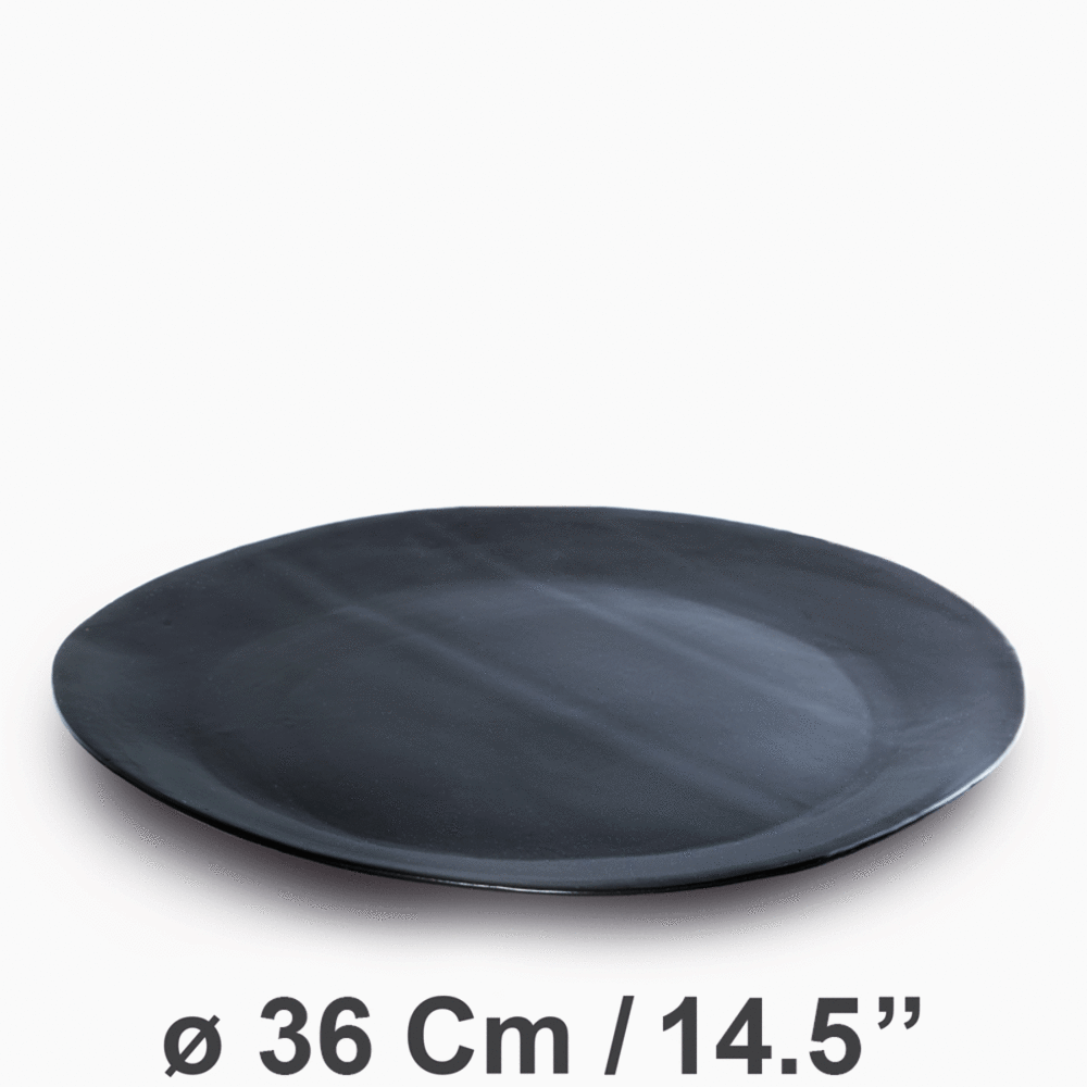 Plate ø36Cm/14.5'' | Serving | Black Shady