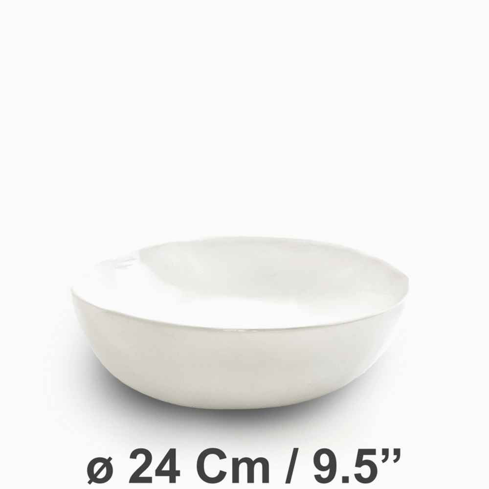 Eerie White Bowl ø24Cm/9.5'' | Noodle