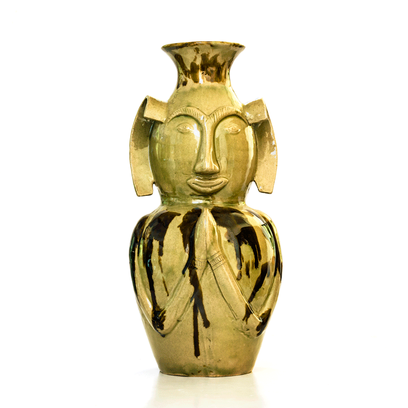 Khmer Anthropomorphic Bottle  37Cm/15.5" - Image 6