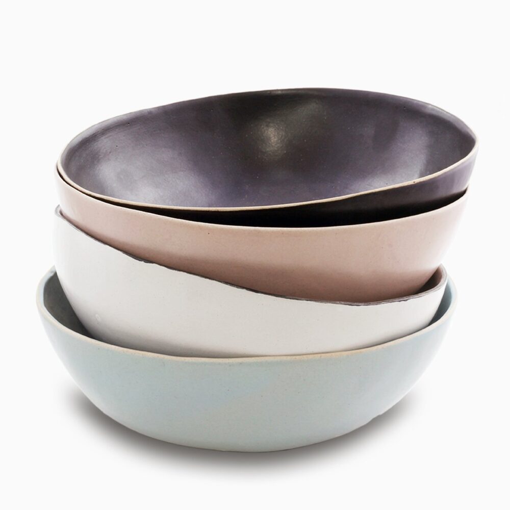 Blue Eggshell Bowl ø26Cm/10'' | Salad - Image 4