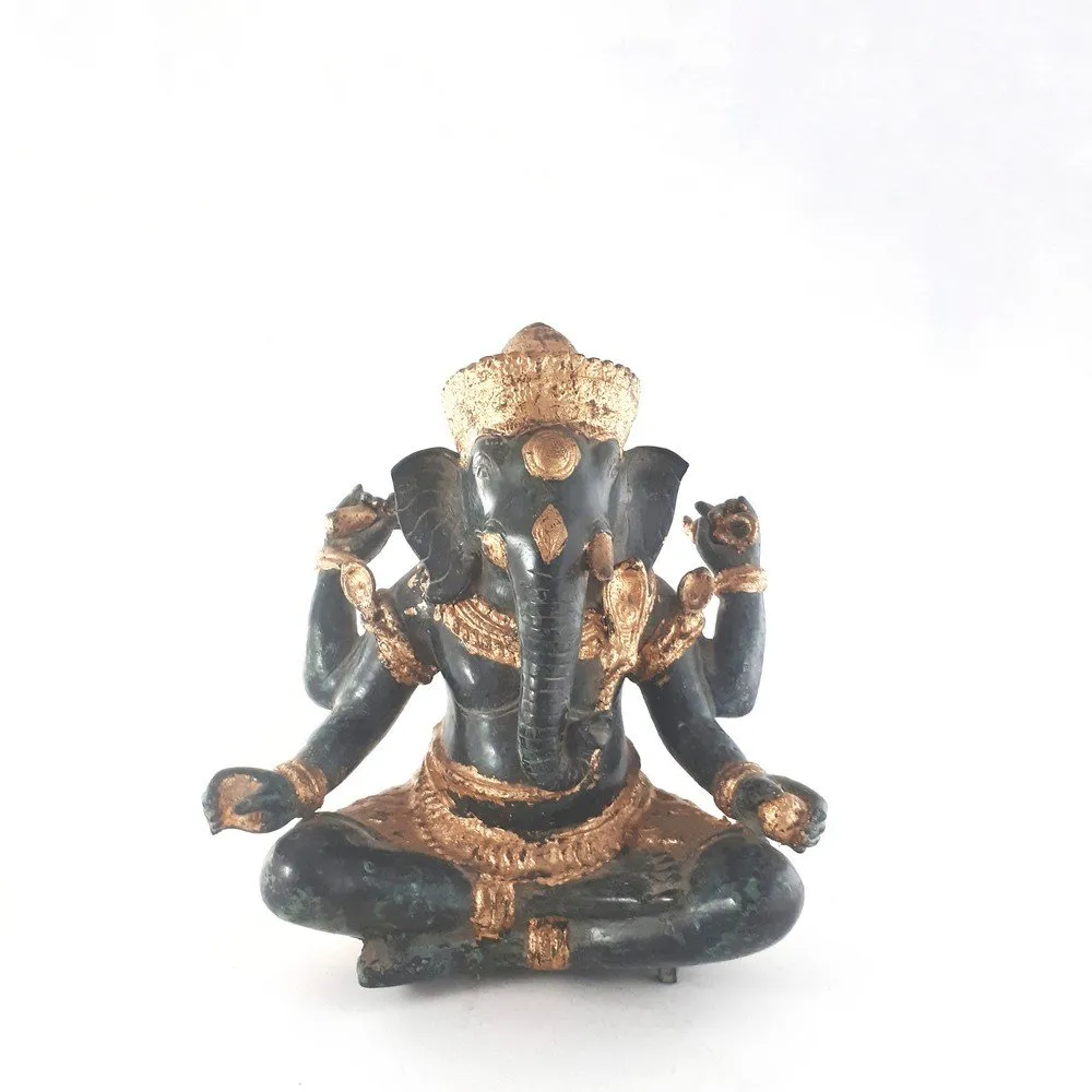 Bronze Khmer Deity Ganesha H:30 cm No:078