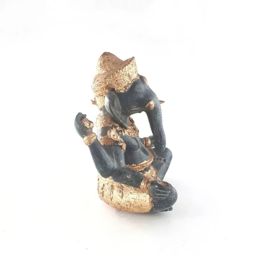Bronze Khmer Deity Ganesha H:30 cm No:078 - Image 3