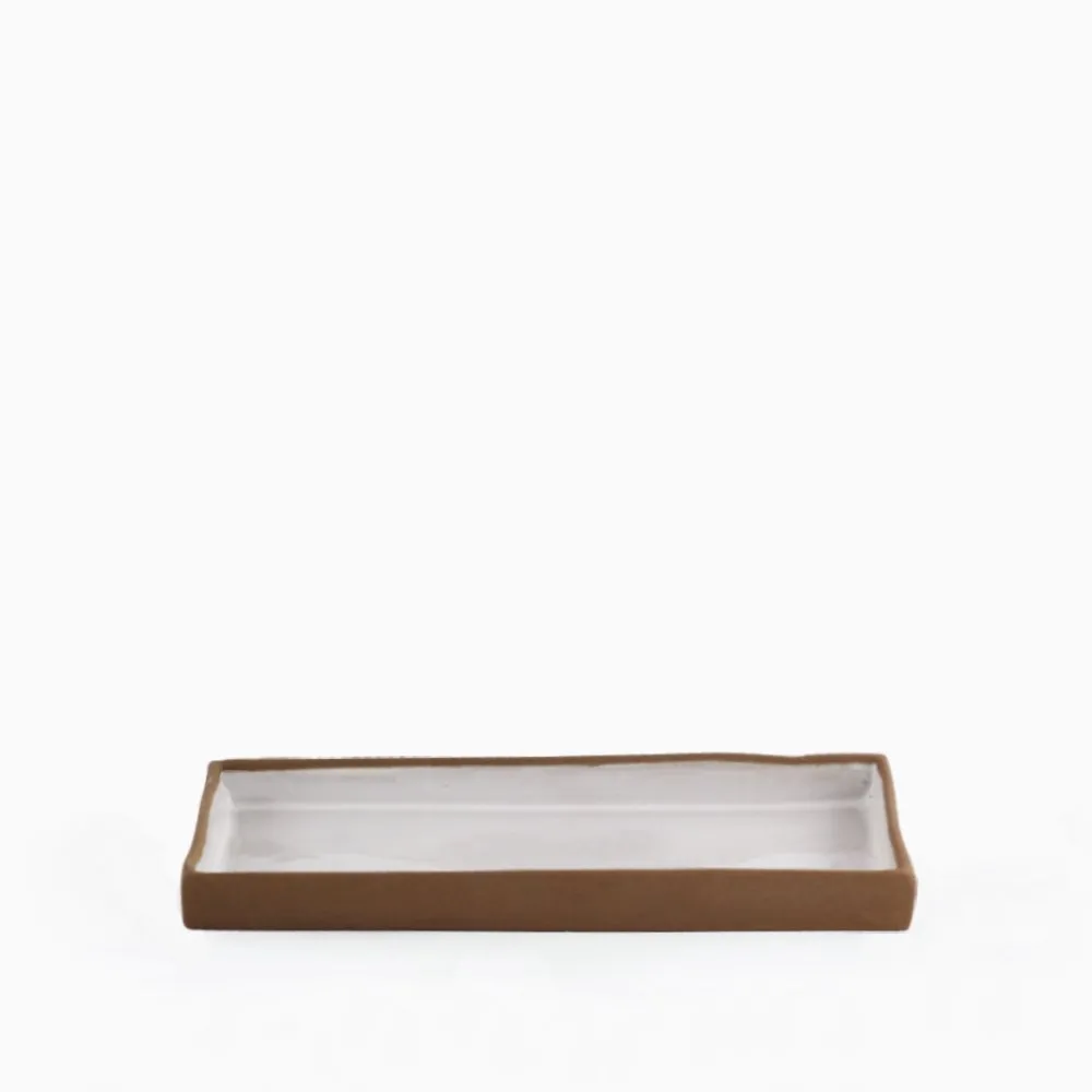 Contemporary Tray L=26cm | Inside White Velvet