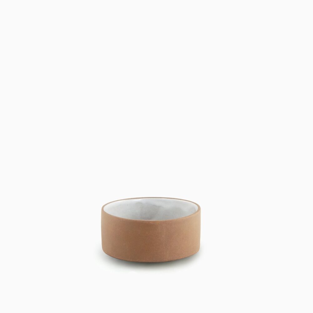 681101036 Tonsay Velvet Dipping Bowl 10 Cm | Natural - Inside White Velvet