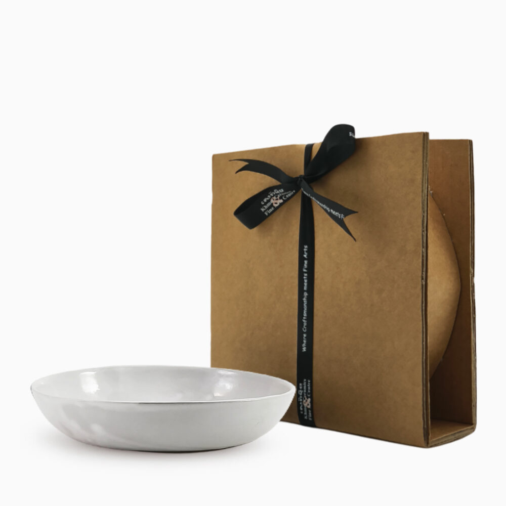 260201826 deep plate 18 cm with boxes Eerie White