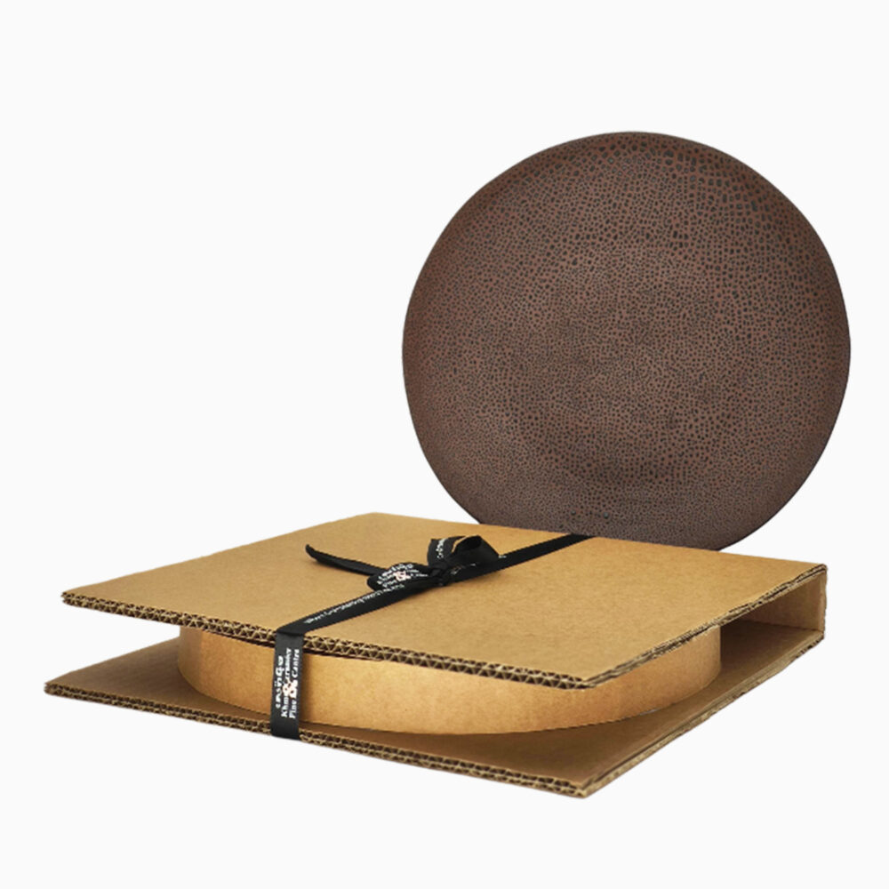 Organic Plate Shagreen 27 cm with box