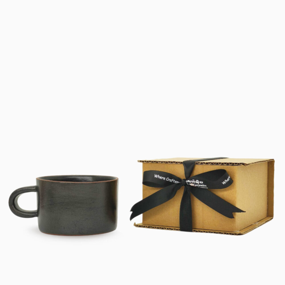 680401122E Black Shady Large cup with box