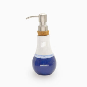 Lotus Bottle with pump | Blue & White | Big